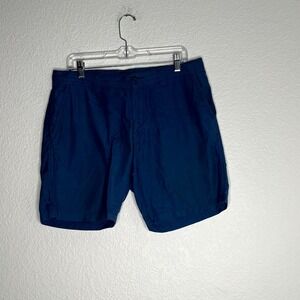 Columbia Sportswear Omni Shield Golf Shorts Mens 32 Navy Blue Cotton Resort Wear